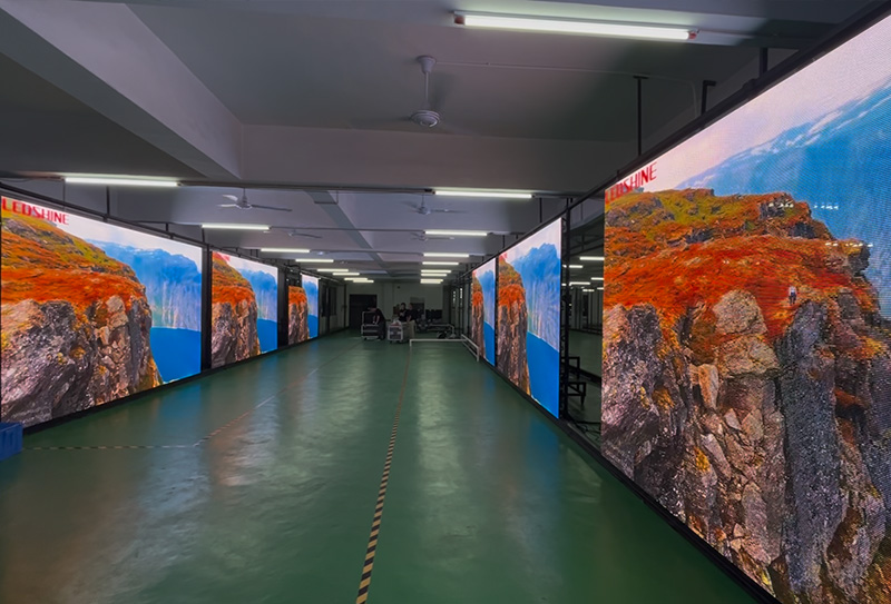 243sqm Vanish P3.9-7.8 outdoor transparent screen delivered to overseas market 